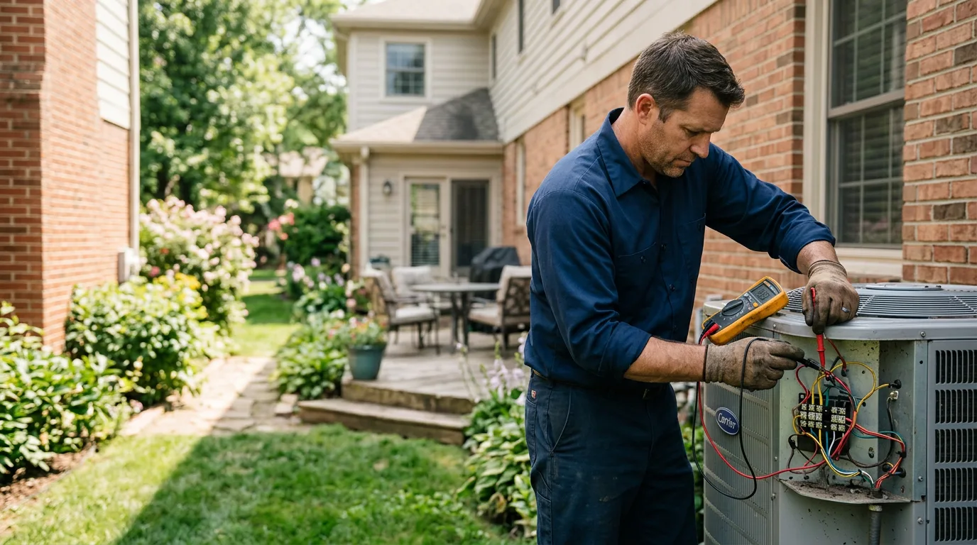 HVAC technician working near Decorah, IA